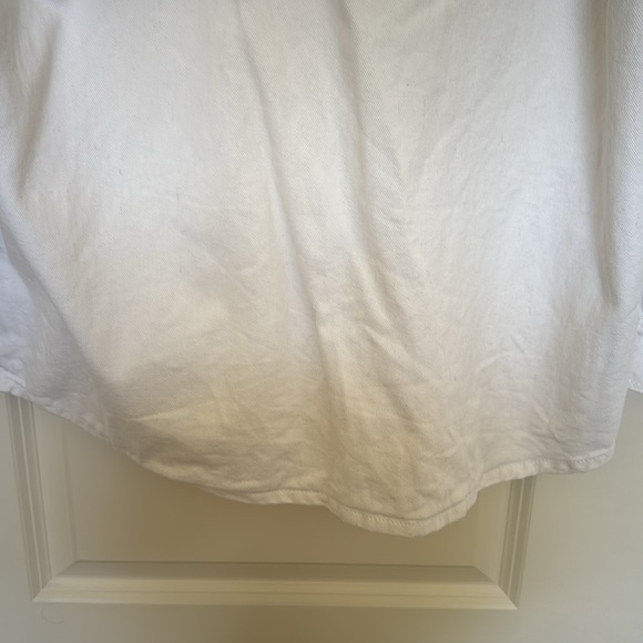 Oversized Forever 21 White Jean Jacket - Picture 8 of 10